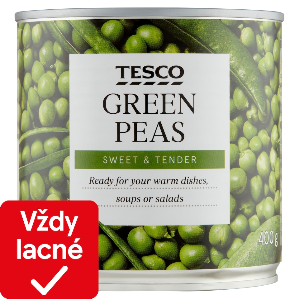 Tesco Hrášok v sladkoslanom náleve 400 g