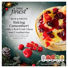 Tesco Finest Baking Camembert with Red Fruits Glaze & Cranberries 300g