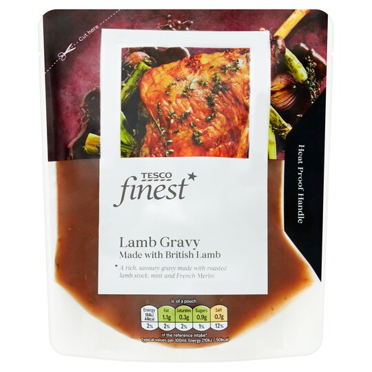 Tesco Finest Lamb Gravy 350Ml Tesco Groceries
