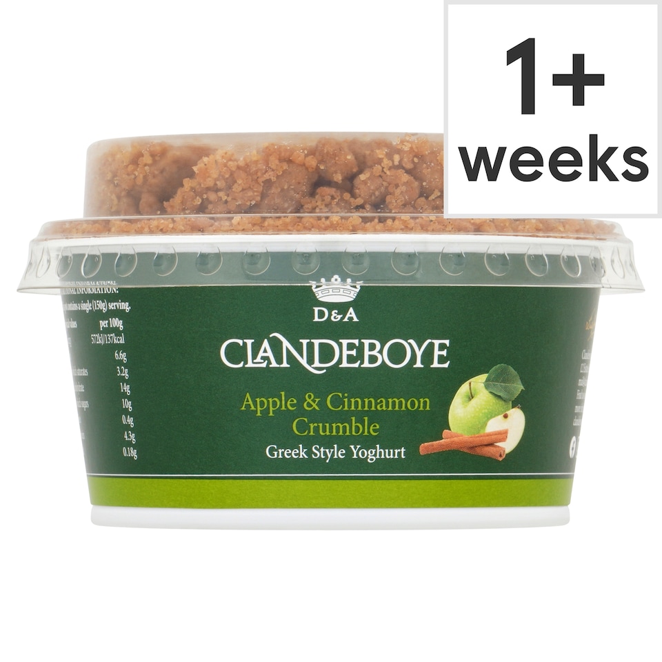 Clandeboye Apple & Cinnamon Yogurt 150G