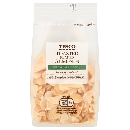 Tesco Toasted Flaked Almonds 100G Tesco Groceries