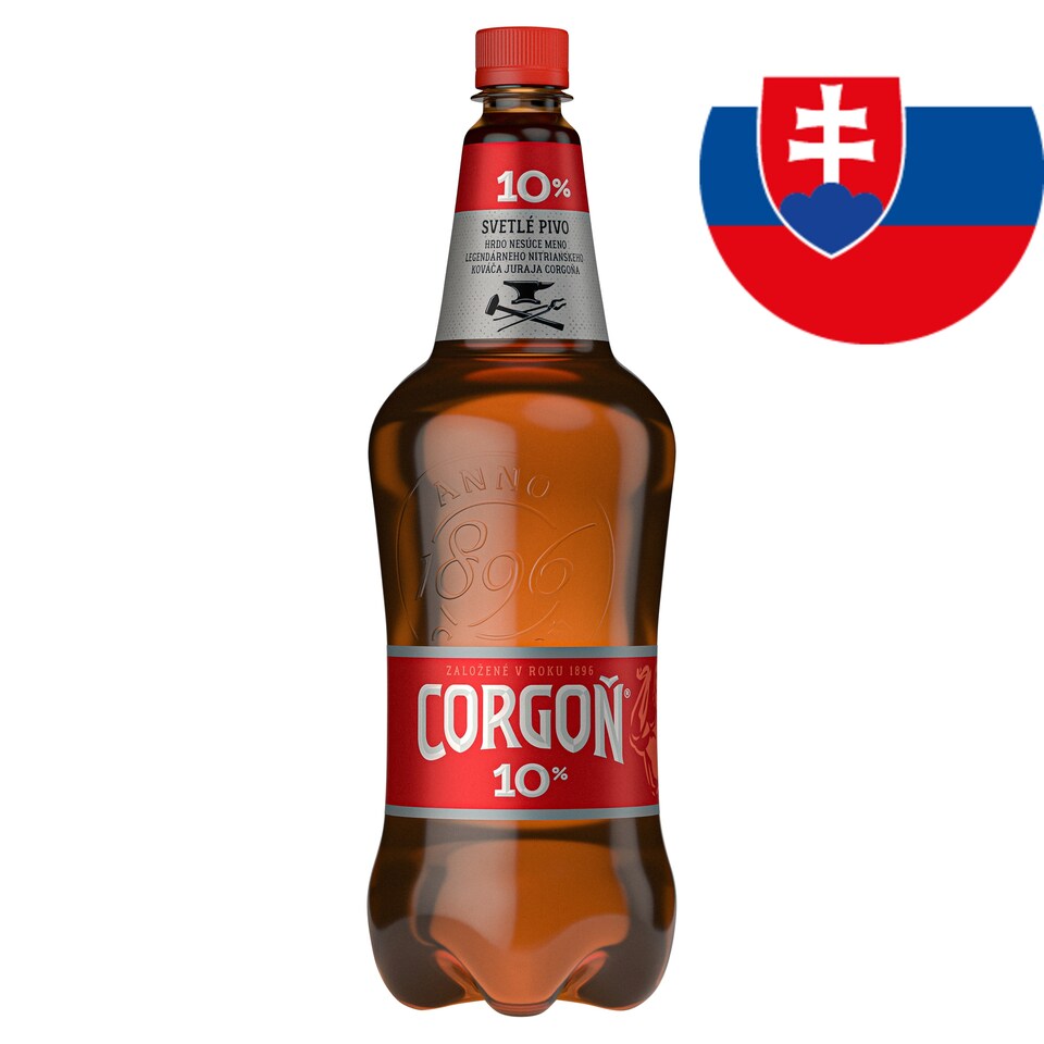 Corgoň 10% svetlé výčapné pivo 1,5 l