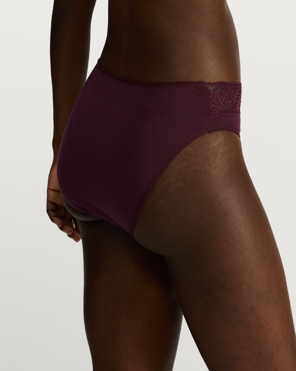 image 1 of F&F 5-Pack Cotton Rich Lace Trim High Leg Knickers in Multi