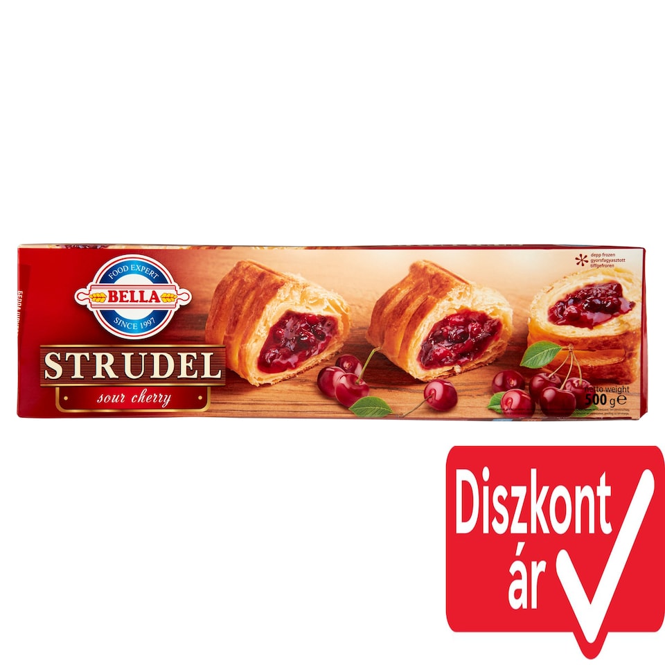 Bella Deep-Frozen Sour Cherry Strudel 500 g