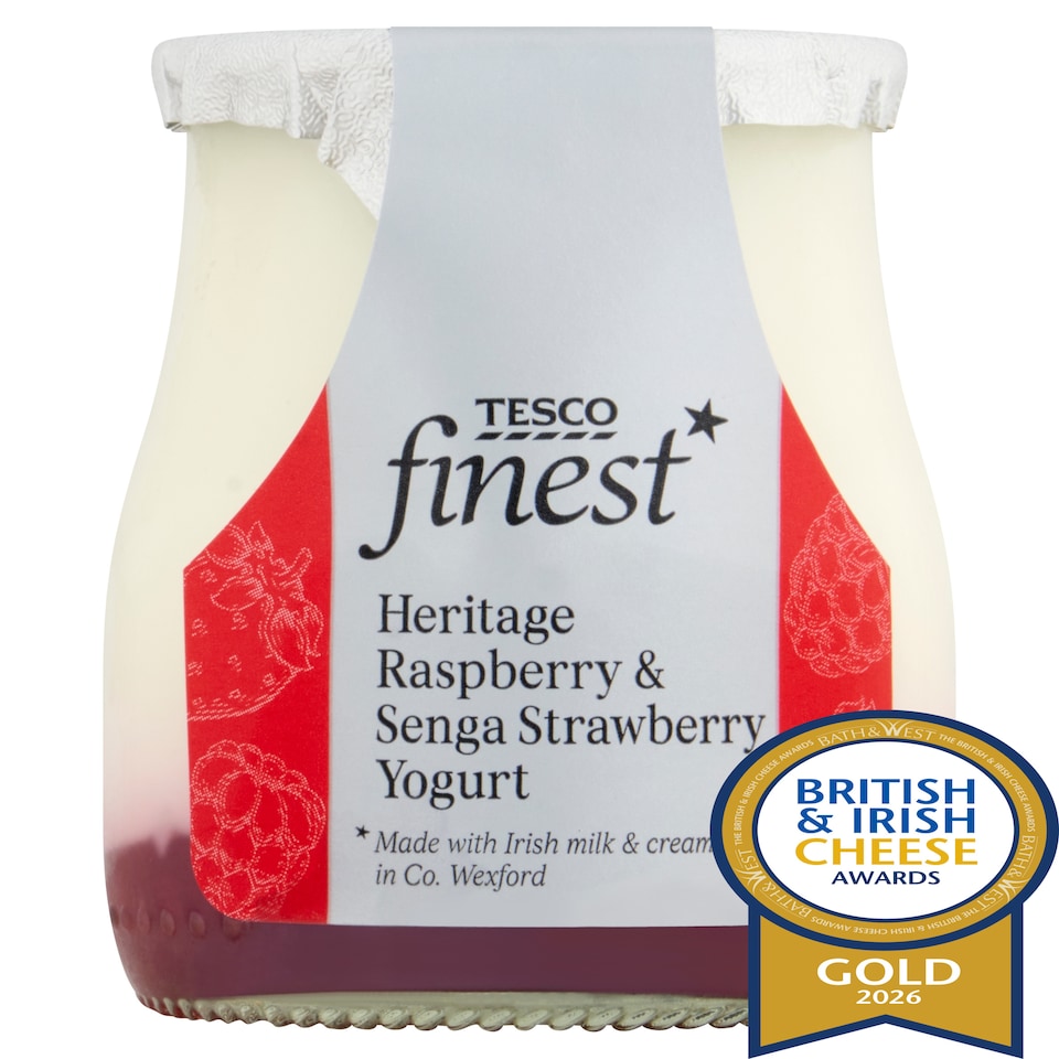 Tesco Finest Senga Strawberry & Heritage Raspberry 150g