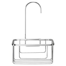 Croydex Shower Riser Rail Hook Caddy Chrome