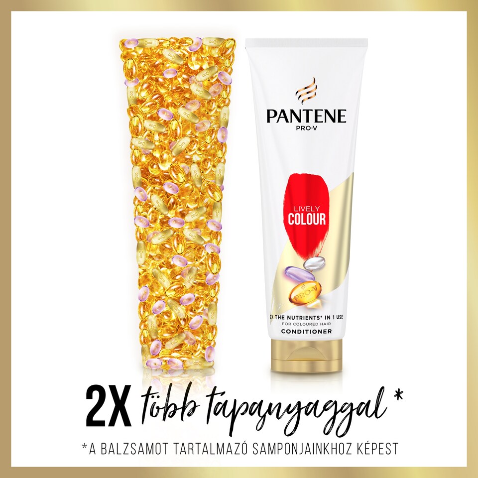 Pantene Pro-V Lively Colour hajkondicionáló, kétszer annyi tápanyag már egyetlen használattal, 200ML  1. kép