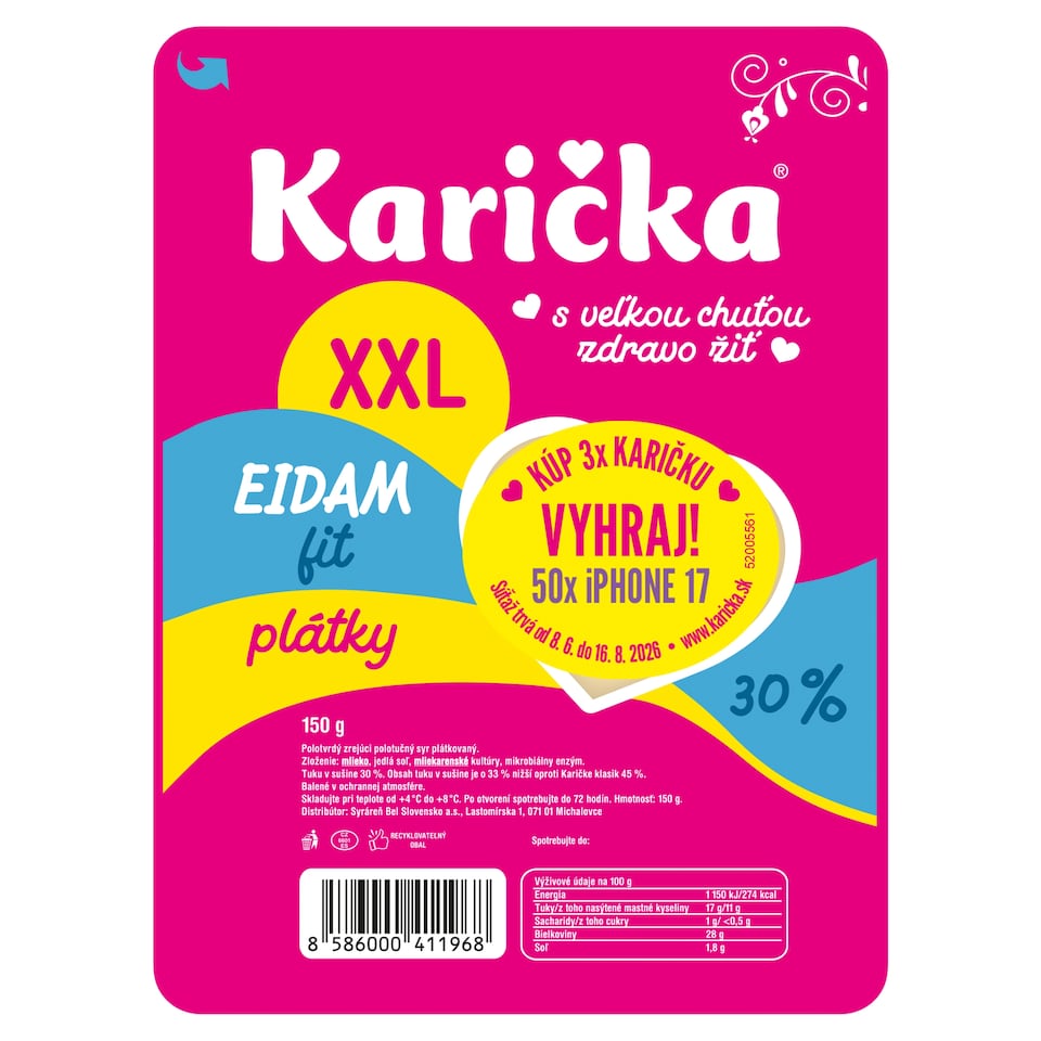 obrázok 1 z Karička Eidam plátky fit 30% XXL 150 g