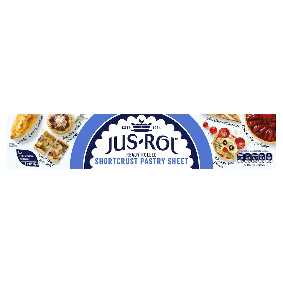 Jus-Rol S/CRUST PASTRY R/ROLLED SHEET 320g