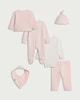 image 2 of F&F Baby 6-Piece Pure Cotton Set in Pink