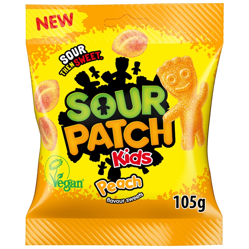 SOUR PATCH Kids Peach flavour sweets 105g