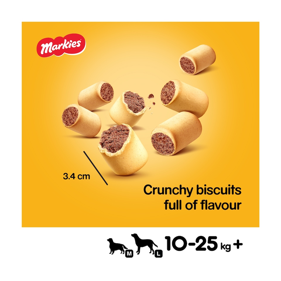 image 1 of Pedigree Markies Adult Dog Treats Marrowbone Biscuits 500g