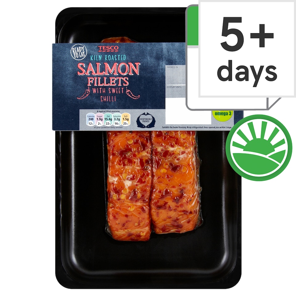 Tesco Cooked Sweet Chilli Salmon Fillets