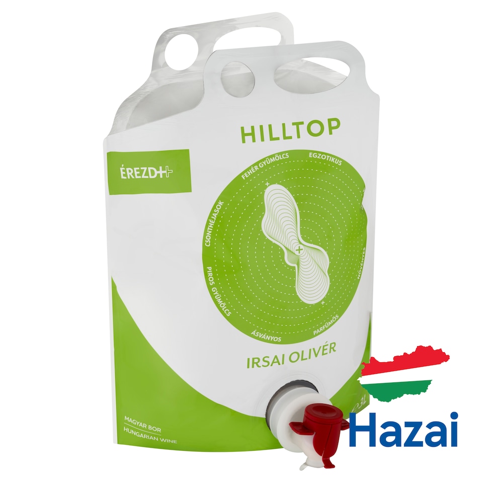 Hilltop Bortarisznya Dunántúli Irsai Olivér száraz fehérbor 11% 3 l