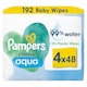 image 1 of Pampers Harmonie Aqua Baby wipes 4x48 Pack (192 wipes)
