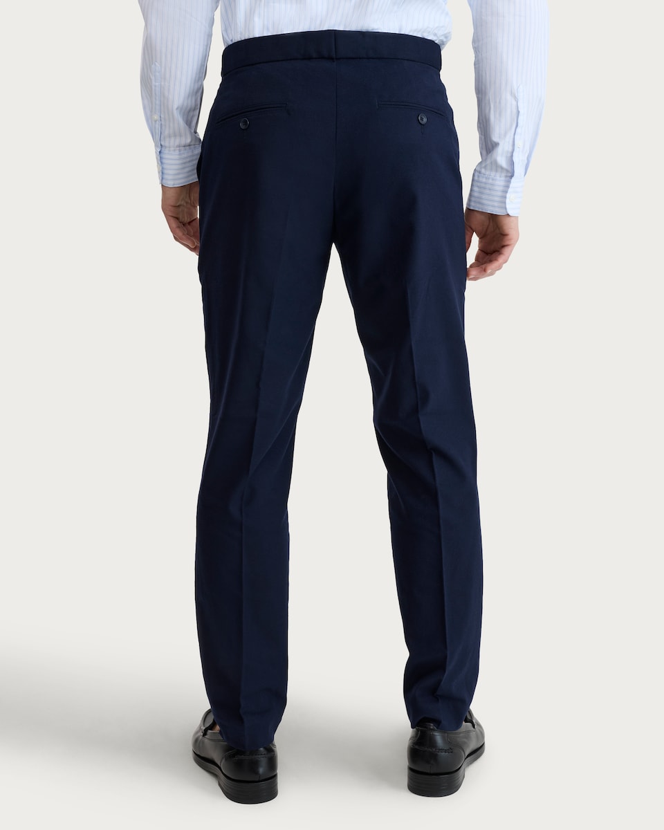image 1 of F&F Pleated Tailored Fit Trousers in Navy
