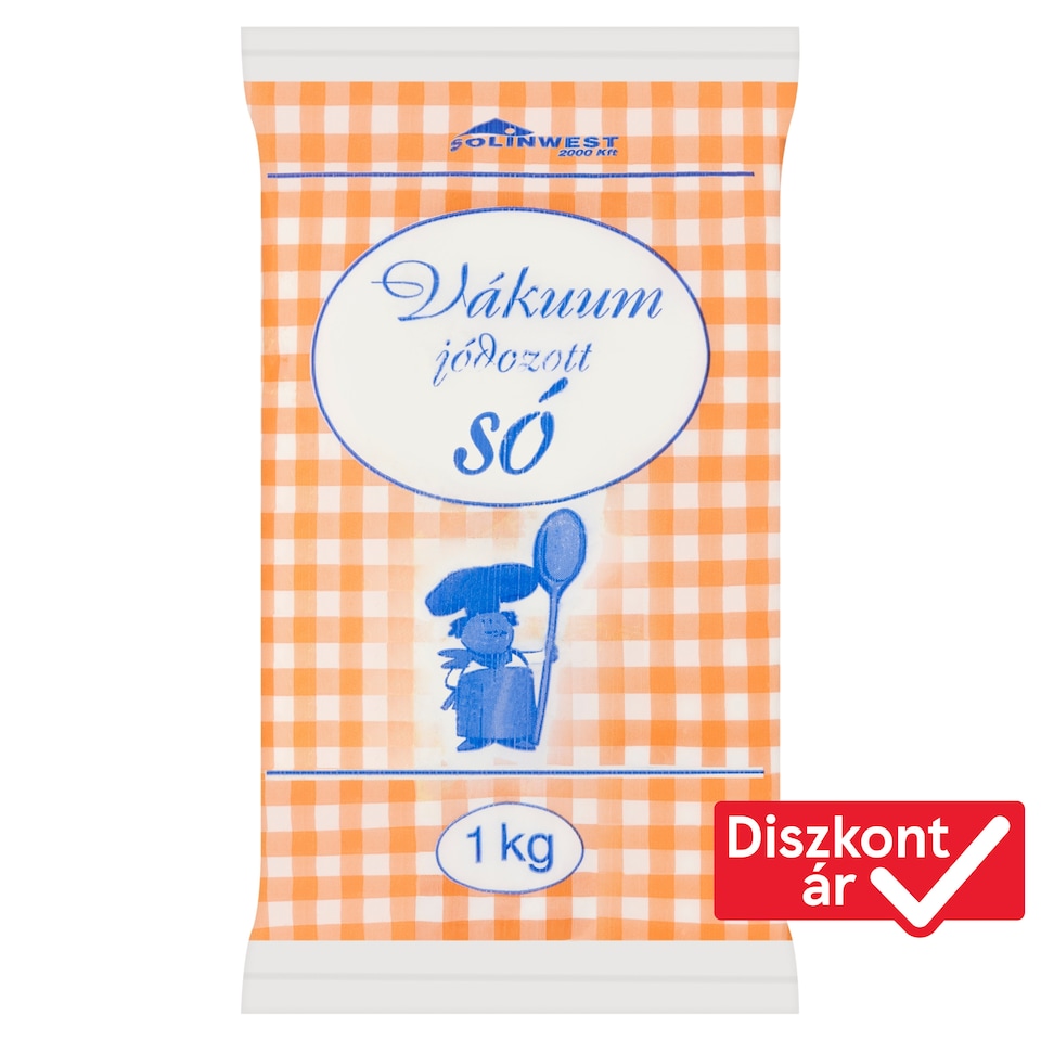 Solinwest jódozott vákuum só 1 kg