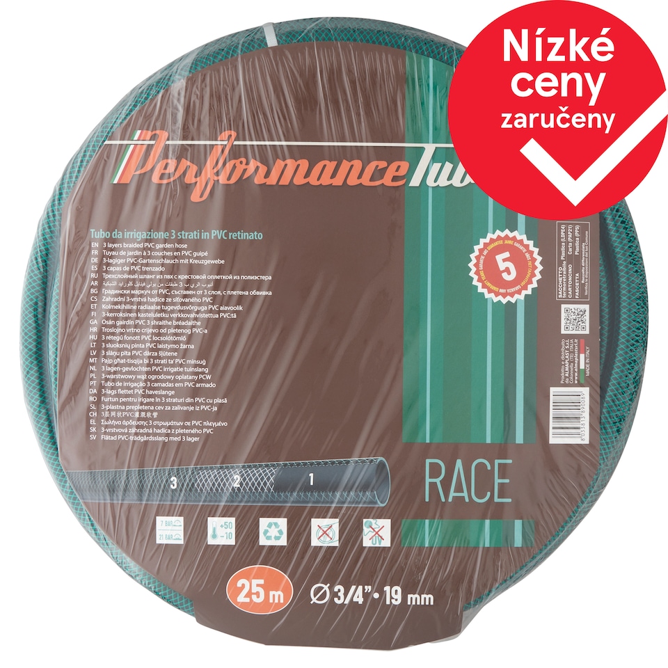 Performance Tubi Zahradní 3-vrstvá hadice 25 m