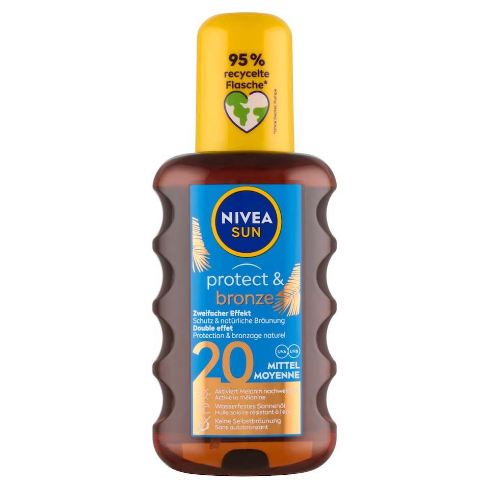 image 1 of Nivea Sun Protect & Bronze Oil Spray Supporting Natural Tan SPF 20 200ml
