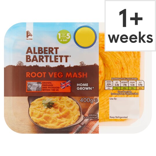 Albert Bartlett Root Vegetable Mash 400G Tesco Groceries
