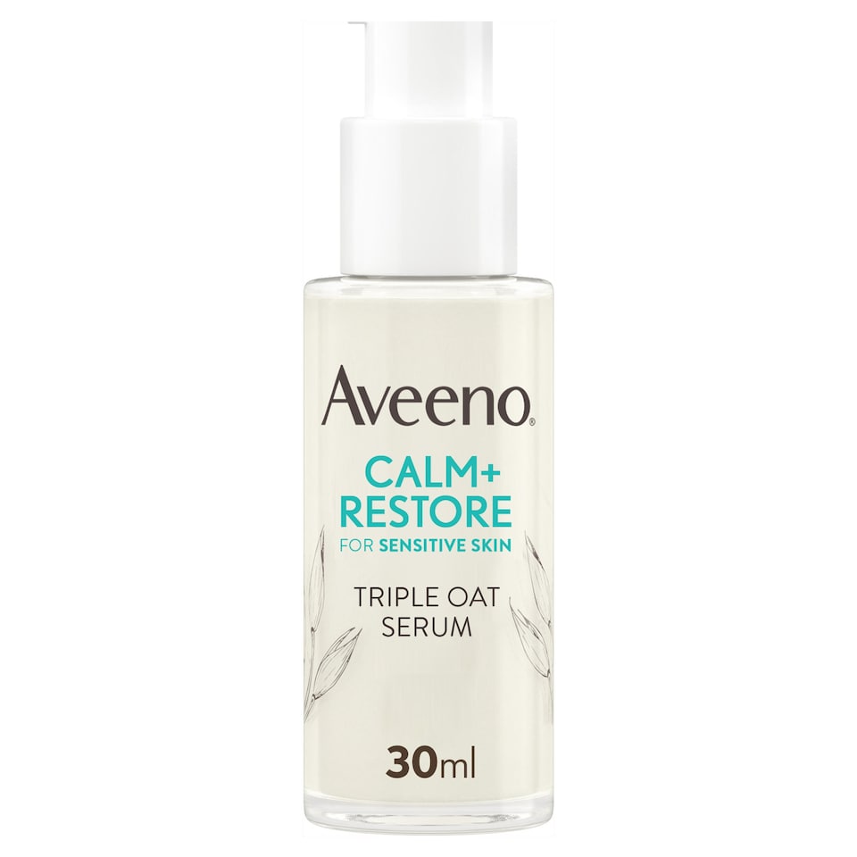 image 1 of Aveeno Face CALM & RESTORE Oat Serum Face Moisturiser Cream 30ml