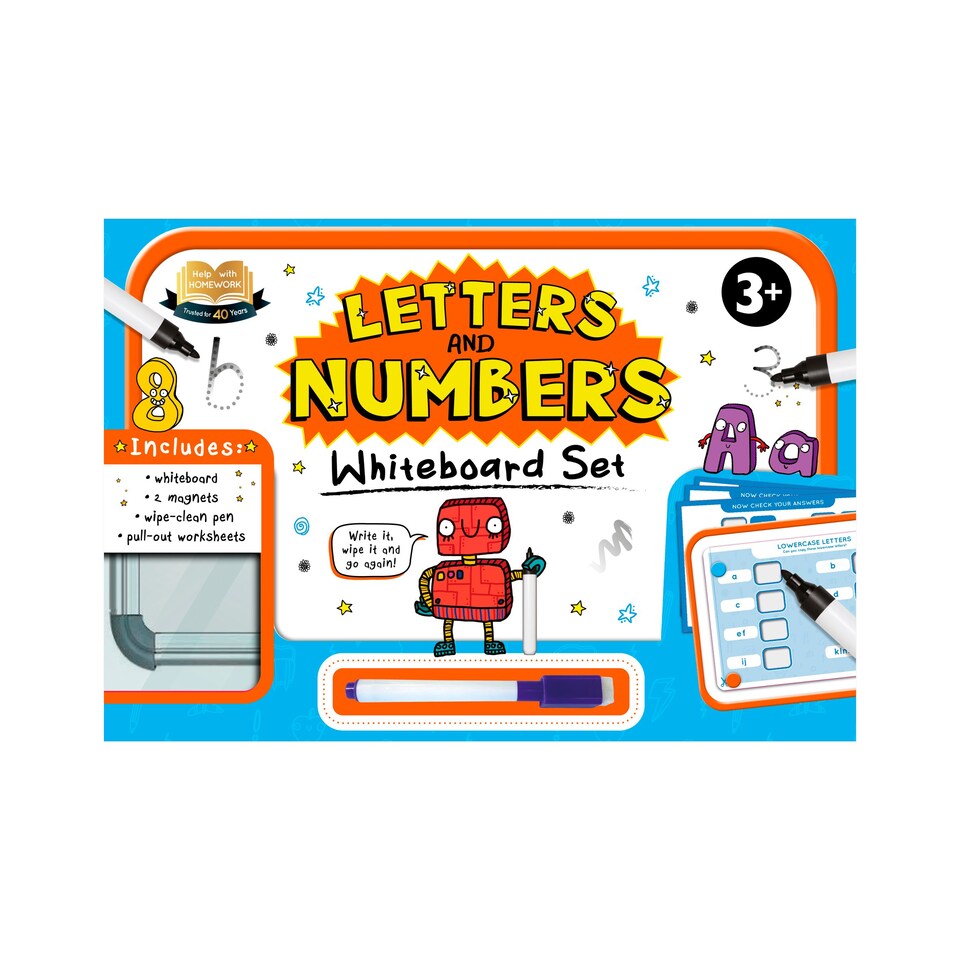 Letters And Numbers Whiteboard Set Tesco Groceries