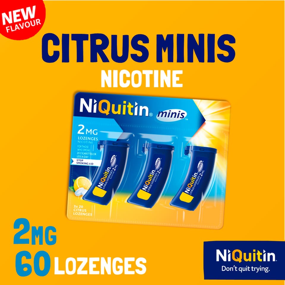 image 1 of NIQUITIN Mini Lozenges Citrus 2.0mg 60s
