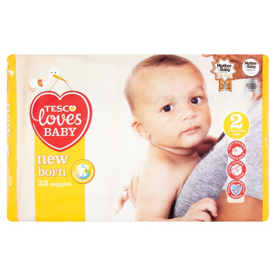 Tesco Loves Baby Newborn Size 2 Carry Pack 33 - Tesco Groceries