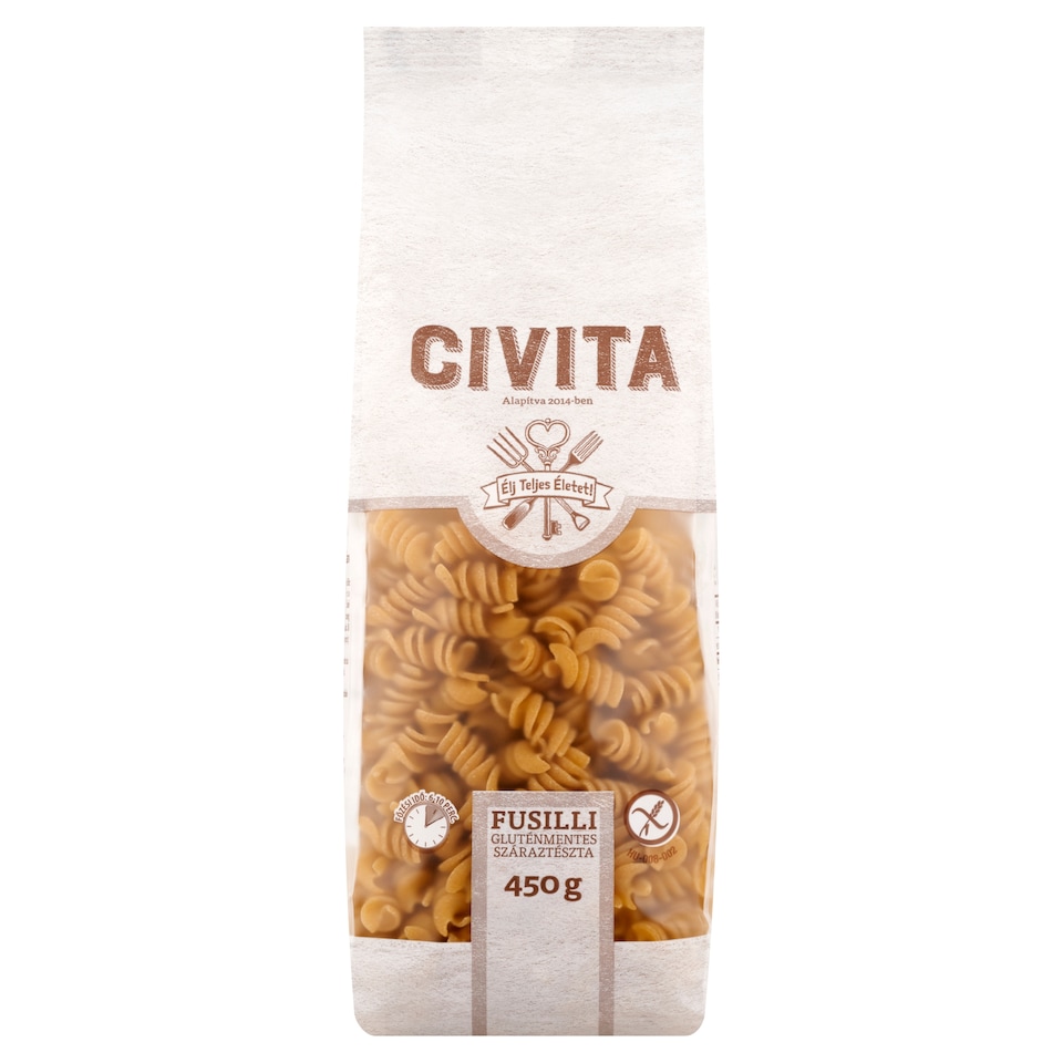 Civita Fusilli Gluten Free Dry Pasta 450 g