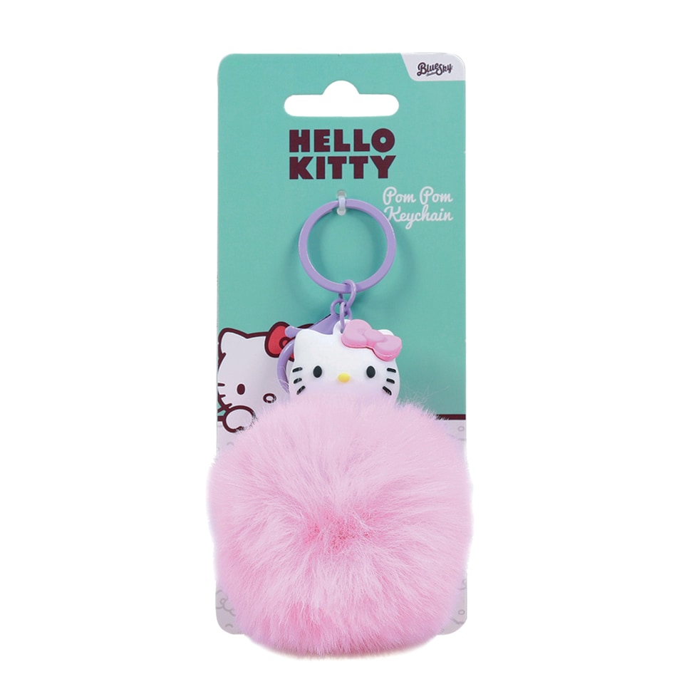 image 1 of Hello Kitty Pom Pom Keyring Christmas Gift