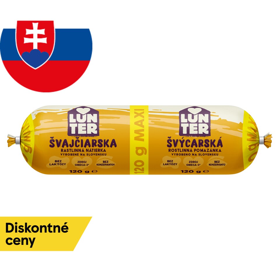 LUNTER Švajčiarska nátierka MAXI 120 g