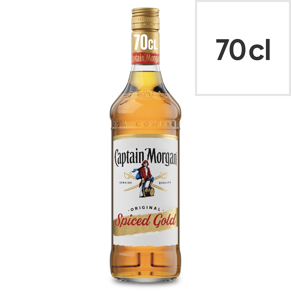 image 1 of Captain Morgan Original Spiced Gold Rum Based Spirit Bottle 35% 70Cl