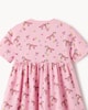 image 4 of F&F Girls' Pure Cotton Unicorn Print Short Sleeved Dress in Multi Pink