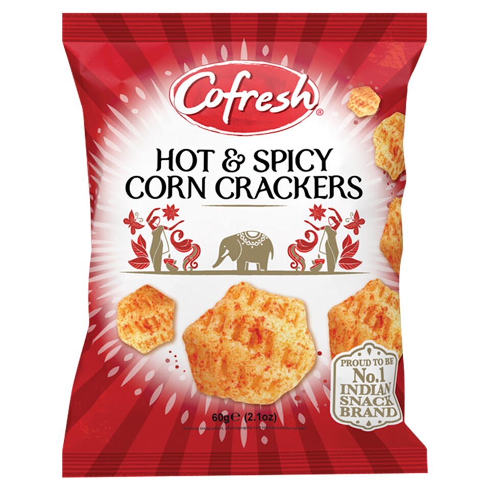 Cofresh Hot & Spicy Corn Crackers 60G