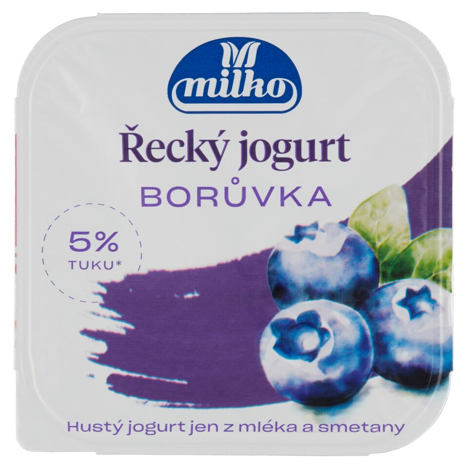 Obrázek 1 pro produkt Milko Řecký jogurt 5% jahoda/borůvka 140g