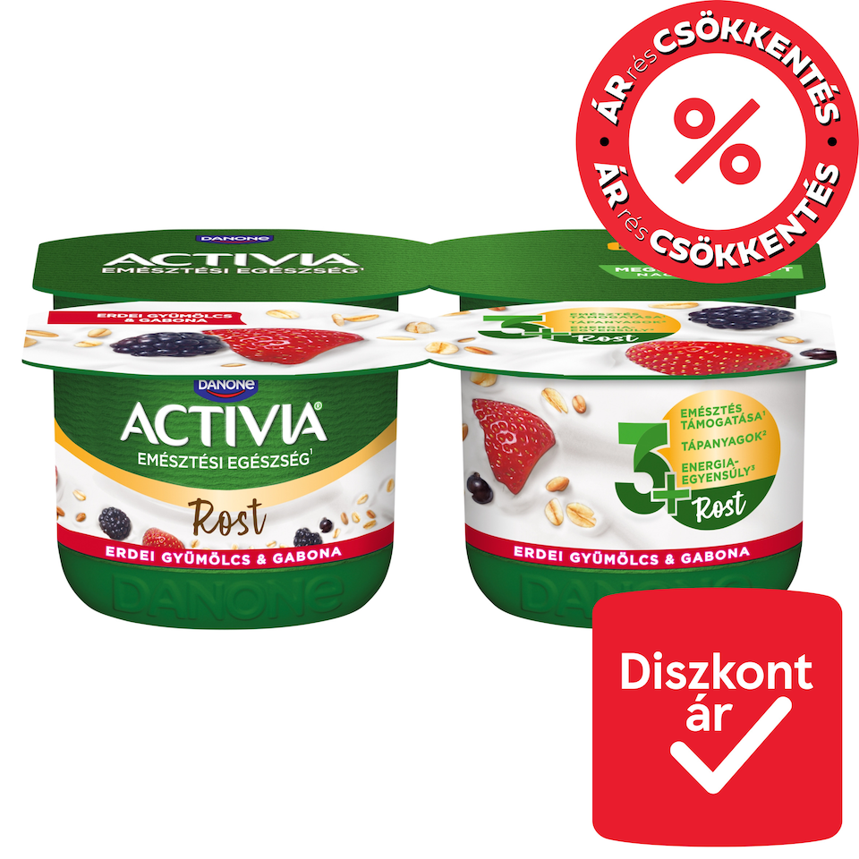 Danone Activia Rost Live Cultures Forest Fruit Yoghurt Cereals 4 x 120 g (480 g)