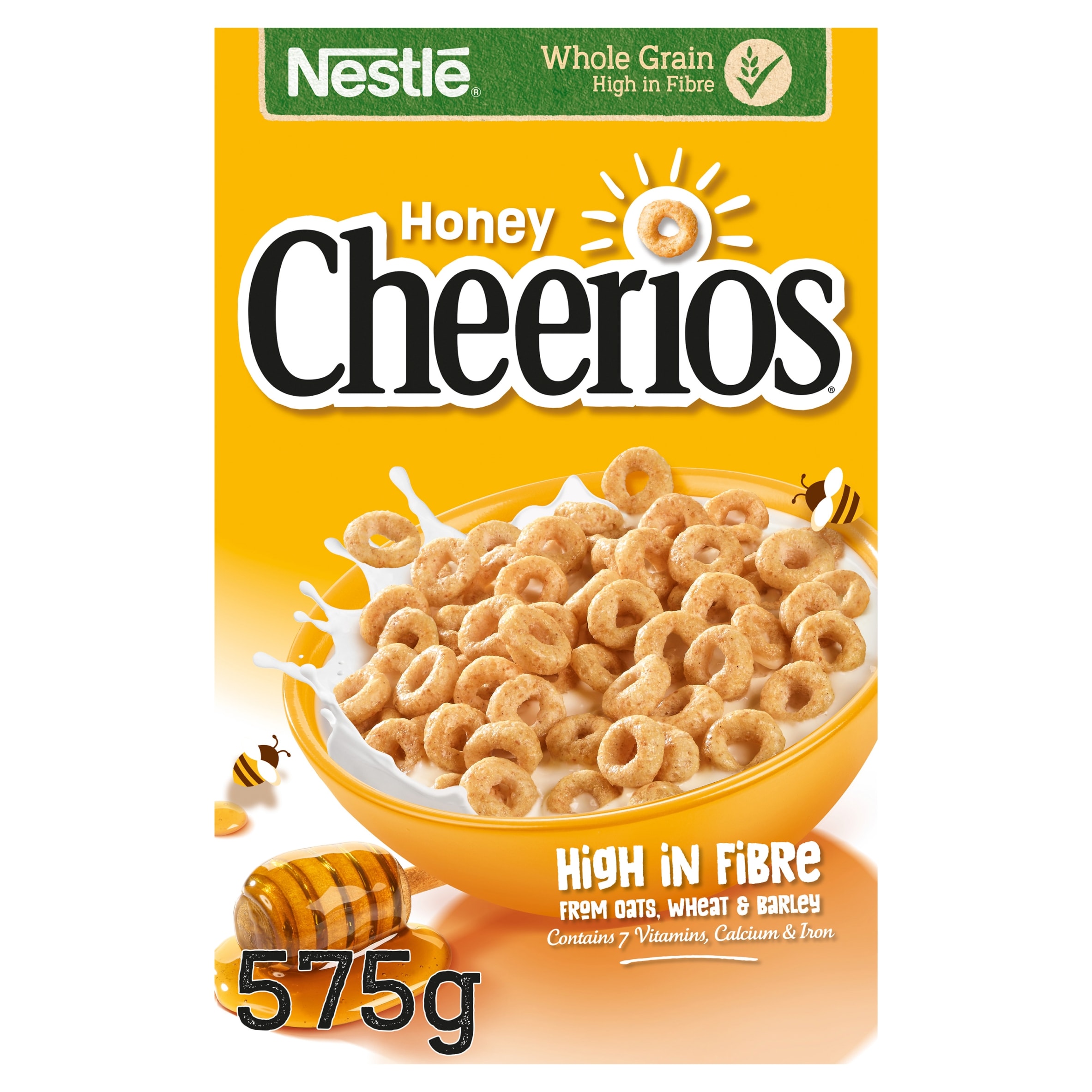 Nestlé Cheerios Honey Multigrain Hoop Breakfast Cereal 575g