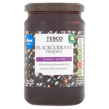 Tesco Blackcurrant Preserve 340G