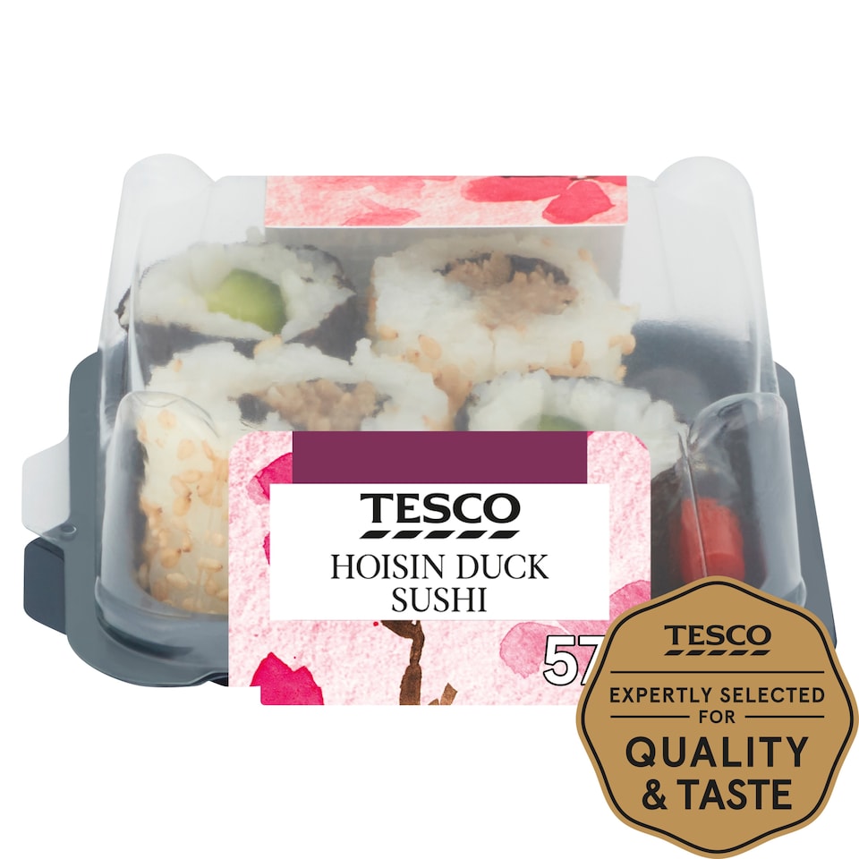 Tesco Hoisin Duck Sushi 57G