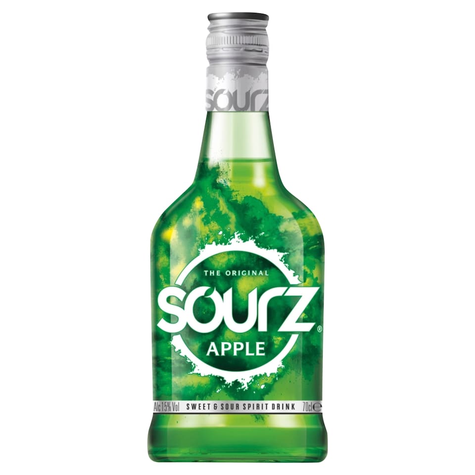 image 1 of Sourz Green Apple Liqueur 70cl