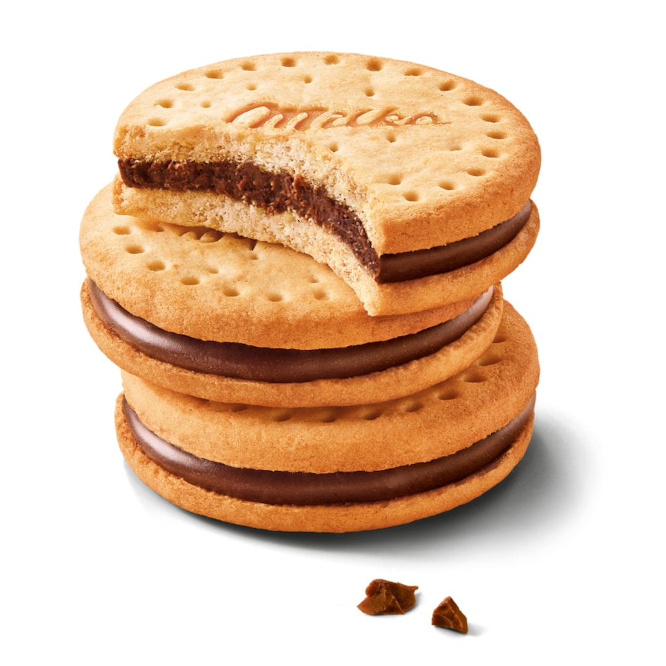 image 1 of Milka Choco Pause Biscuits Filled with Milk Chocolate from Alpine Milk 260g