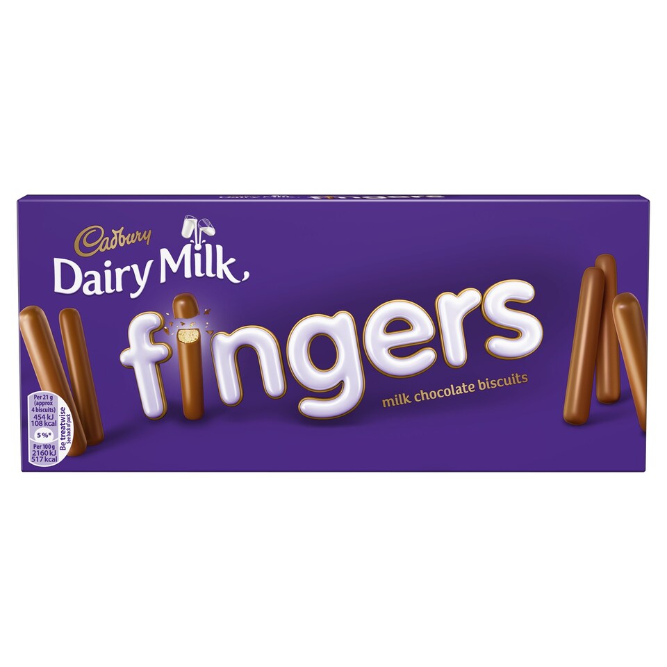 Cadbury Fingers Milk Chocolate Biscuits 138G Tesco Groceries