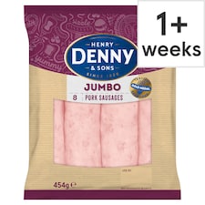 Denny Jumbo 8'S Sausages 454G