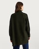 image 4 of F&F Patch Pocket Open Front Cardigan with Wool in Khaki