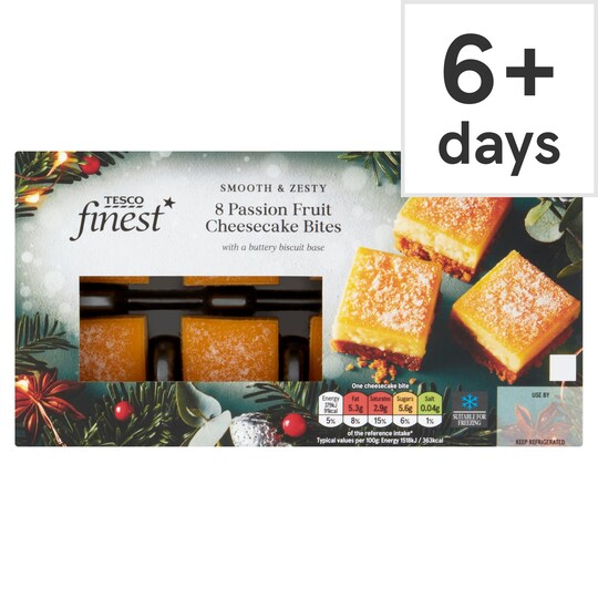 Tesco Finest 8 Passion Fruit Cheesecakes 200G Tesco Groceries