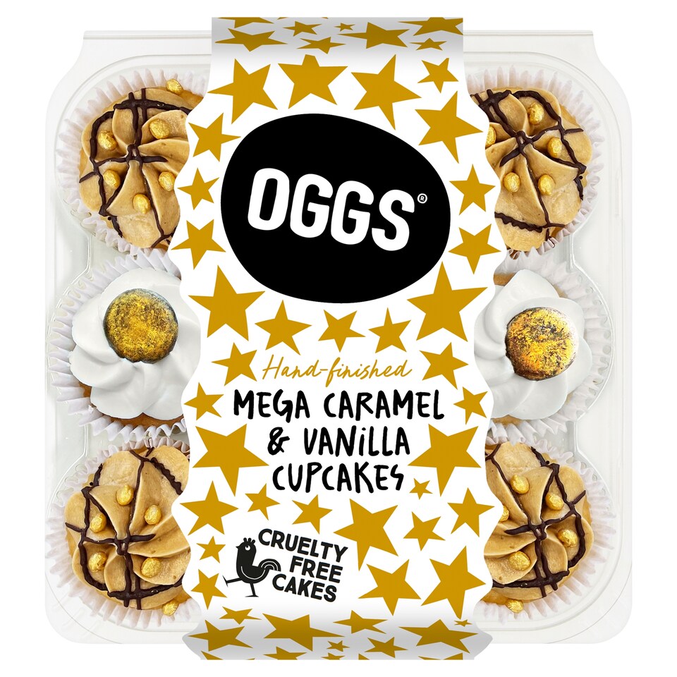 Oggs Mega Caramel & Vanilla Sponge Cakes 9 Pack