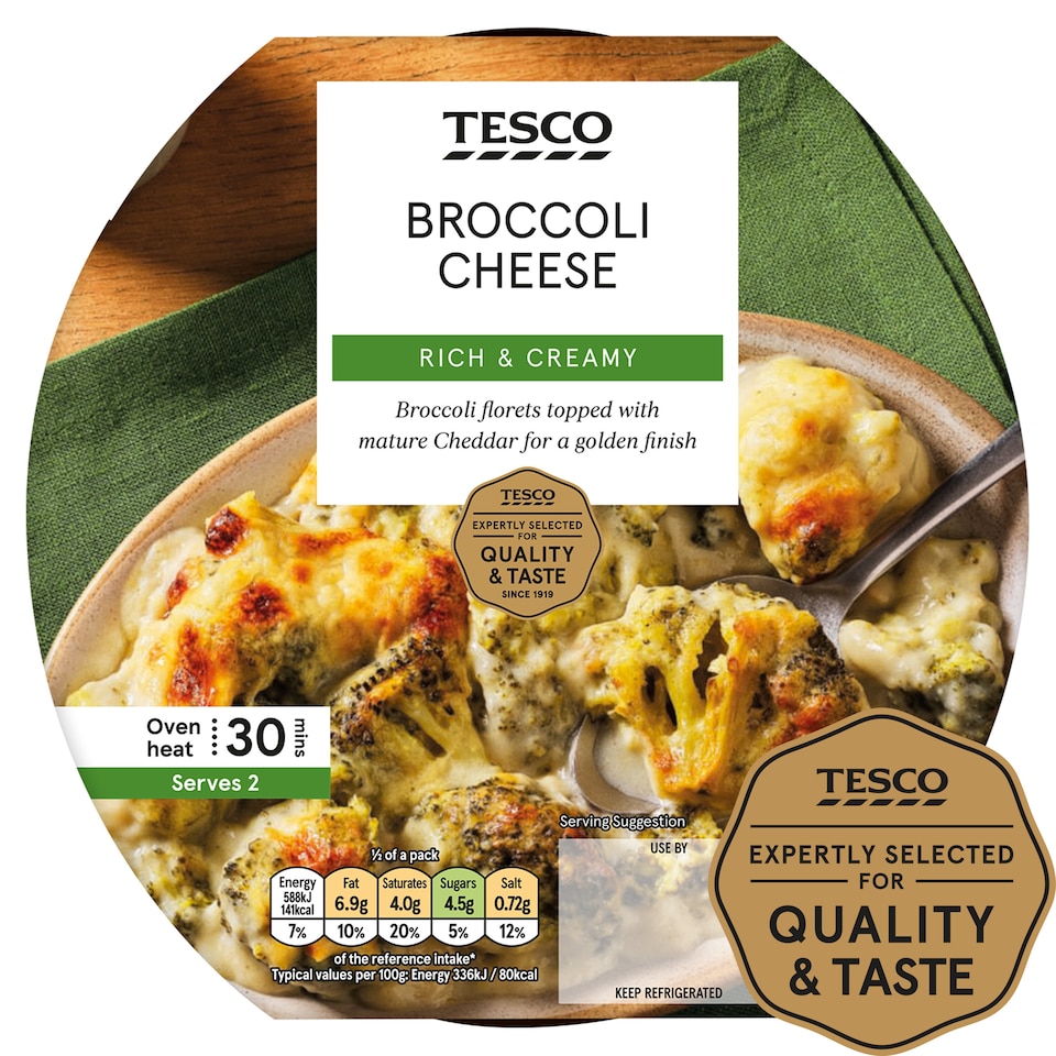 Tesco Broccoli Cheese 350G