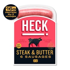 HECK Steak & Butter Beef Sausages 340g