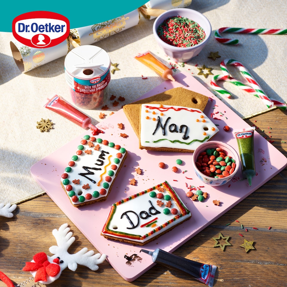 image 1 of Dr Oetker Christmas Glittery Decorating Icing 76g