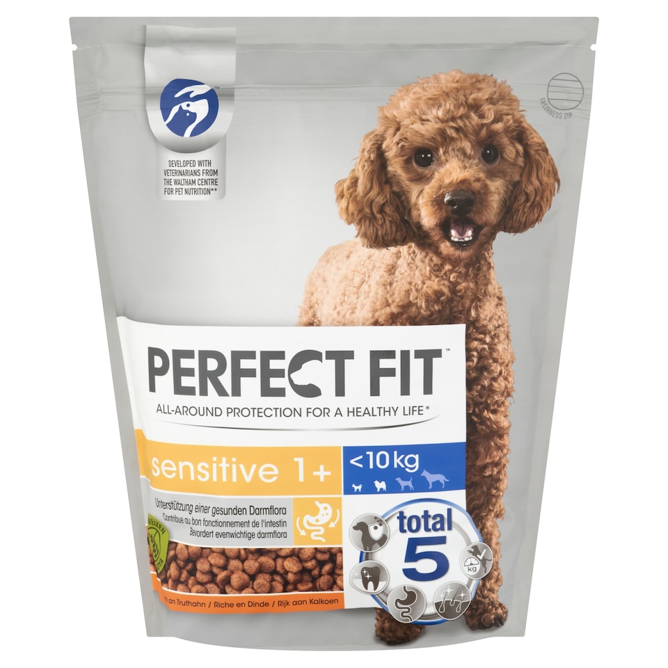 image 1 of Perfect Fit Sensitive 1+ Turkey-Rich Complete Dry Food for Adult Dogs  1,4 g